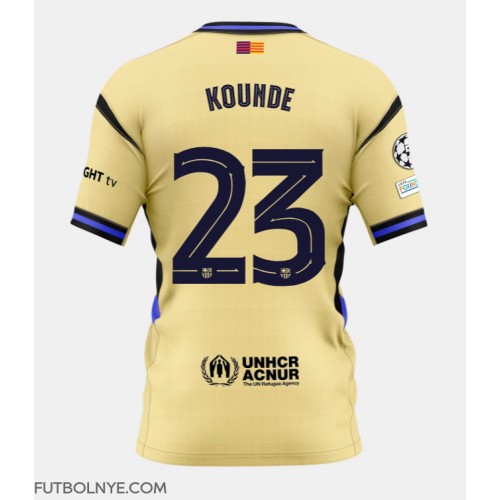 Camiseta Barcelona Jules Kounde #23 Visitante Equipación 2025-26 manga corta